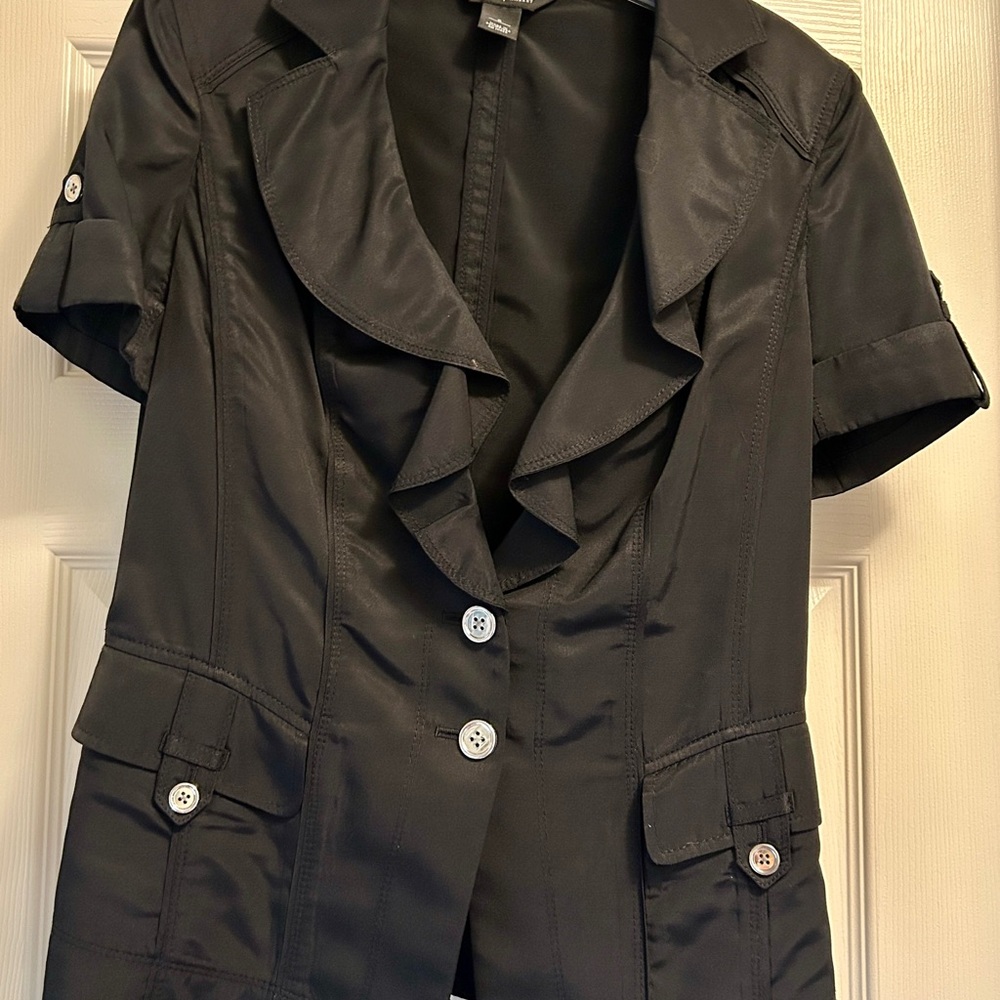 White House Black Market Classic Black Top